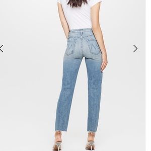MOTHER Denim Pants- The Pixie Dazzler Ankle Fray